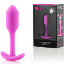 B-Vibe Snug Plug 1, розовая