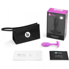 B-Vibe Snug Plug 1, розовая