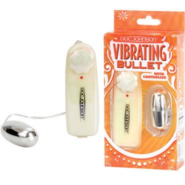 Doc Johnson Vibrating Bullet, серебристое