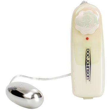 Doc Johnson Vibrating Bullet, серебристое