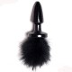 Luxurious Tail Black Bunny, 3,5 см