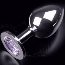 Пикантные штучки Большая анальная пробка, серебристая