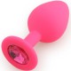 Play Secrets Silicone Butt Plug Medium, розовый/ярко-розовый