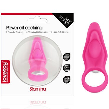 LoveToy Power Clit Cockring Stamina, розовое