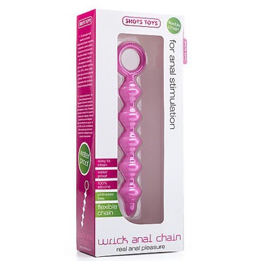 Shots Toys Wrick Anal Chain, розовая