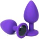 Vandersex Анальная пробка из силикона L, фиолетовый/черный