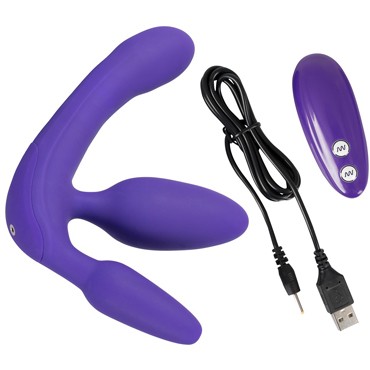 You2Toys Vibrating Strapless Strap-On 3, фиолетовый