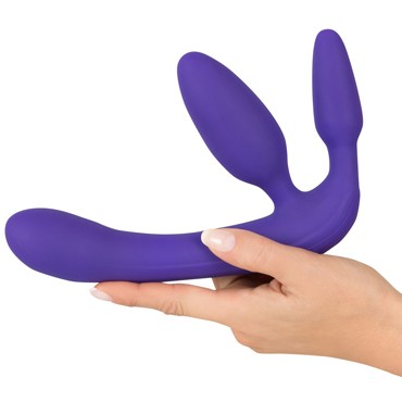 You2Toys Vibrating Strapless Strap-On 3, фиолетовый