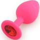 Play Secrets Silicone Butt Plug Medium, розовый/красный