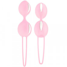 Fun Factory Smartballs Duo, розово-белые