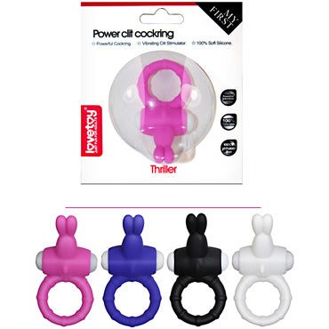 LoveToy Power Clit Cockring Thrill, белое