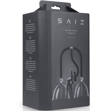 Saiz Breast Pump Premium Medium, прозрачный/черный