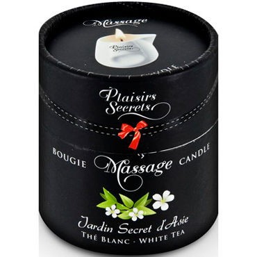 Plaisirs Secrets Massage Candle White Tea, 80мл