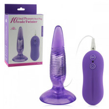 Howells Aphrodisia Anal Pleasure Butt Plug Twister, фиолетовый