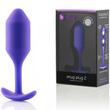 B-Vibe Snug Plug 2, фиолетовая