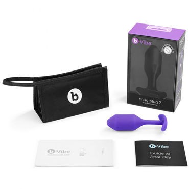 B-Vibe Snug Plug 2, фиолетовая