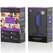 B-Vibe Snug Plug 2, фиолетовая