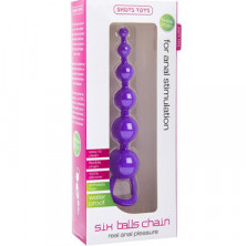 Shots Toys Six Balls Chain, фиолетовый