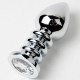 Anal Jewelry Plug Large Silver, прозрачный