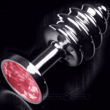 Пикантные штучки Маленькая витая пробка, серебристая