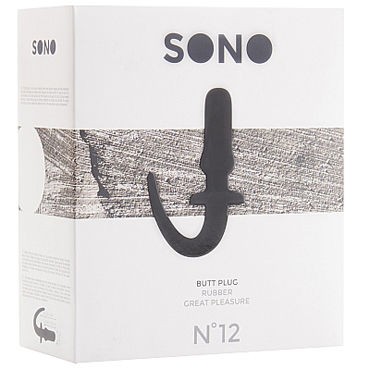 Shots Toys Sono Butt Plug №12, черная