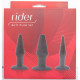 Gopaldas Rider Butt Plug Set, черный