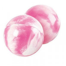 California Exotic Duotone Orgasm Balls, бело-розовые