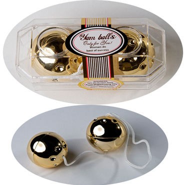Sextoy шарики вагинальные, золотые