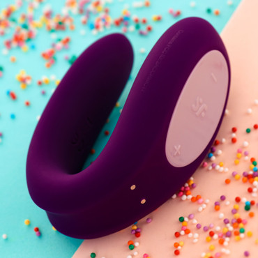 Satisfyer Partner Double Joy, фиолетовый