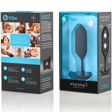 B-Vibe Snug Plug 3, черная