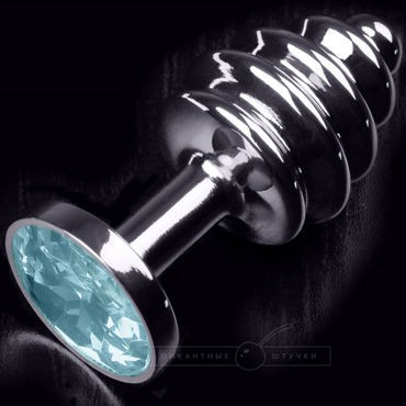 Пикантные штучки Маленькая витая пробка, серебристая