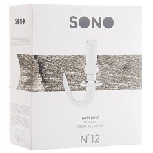 Shots Toys Sono Butt Plug №12, прозрачная