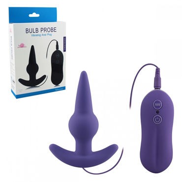 Howells Aphrodisia Bulb Probe Vibrating Anal Plug, фиолетовая