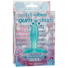 Doc Johnson Lil Vibro Gumdrops Slick, голубая