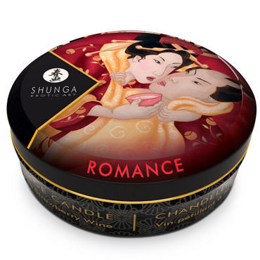 Shunga Massage Candle Sparkling Strawberry Wine, 30 мл