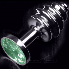 Пикантные штучки Маленькая витая пробка, серебристая