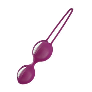 Fun Factory Smartballs Duo, фиолетово-белые