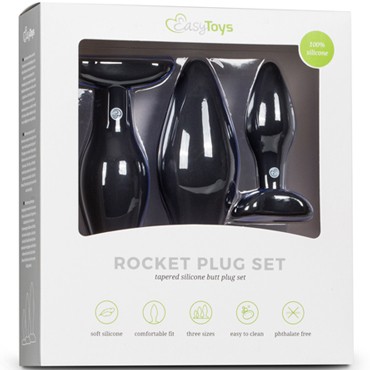 Easytoys Rocket Plug Set, черный