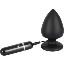 You2Toys Black Velvets Vibrating Plug, черная
