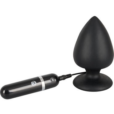 You2Toys Black Velvets Vibrating Plug, черная