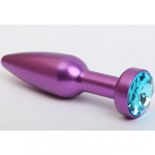 4sexdream Анальная ювелирка вытянутая, фиолетовый/голубой