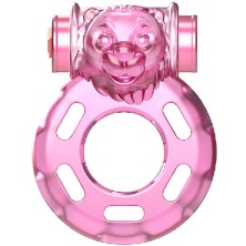 Baile Vibrator & Condom Pink Bear, розовое