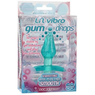 Doc Johnson Lil Vibro Gumdrops Smooth, голубая