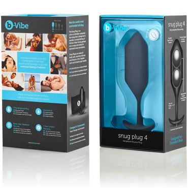 B-Vibe Snug Plug 4, черная