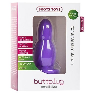 Shots Toys Small Buttplug, фиолетовый
