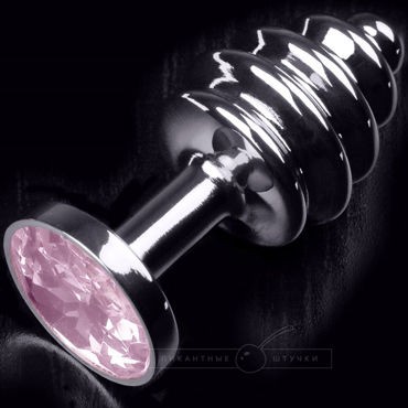 Пикантные штучки Маленькая витая пробка, серебристая