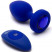 b-Vibe Vibrating Jewel Plug L/XL, синий сапфир