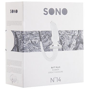 Shots Toys Sono Butt Plug №14, прозрачная