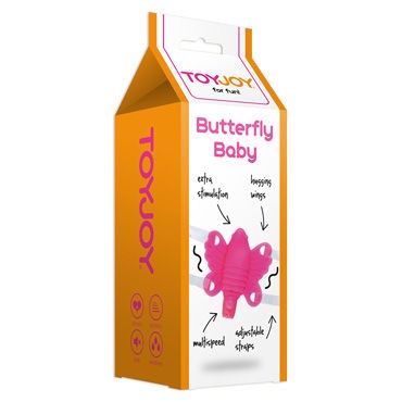 Toy Joy Butterfly Baby, розовая