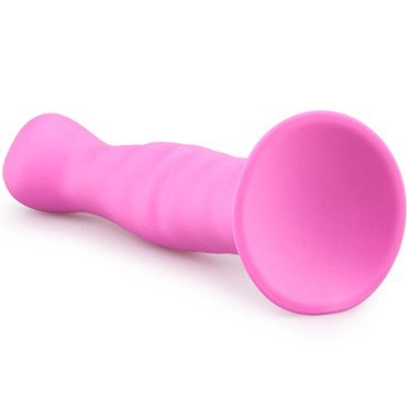 Easytoys Silicone Suction Cup Dildo, розовый